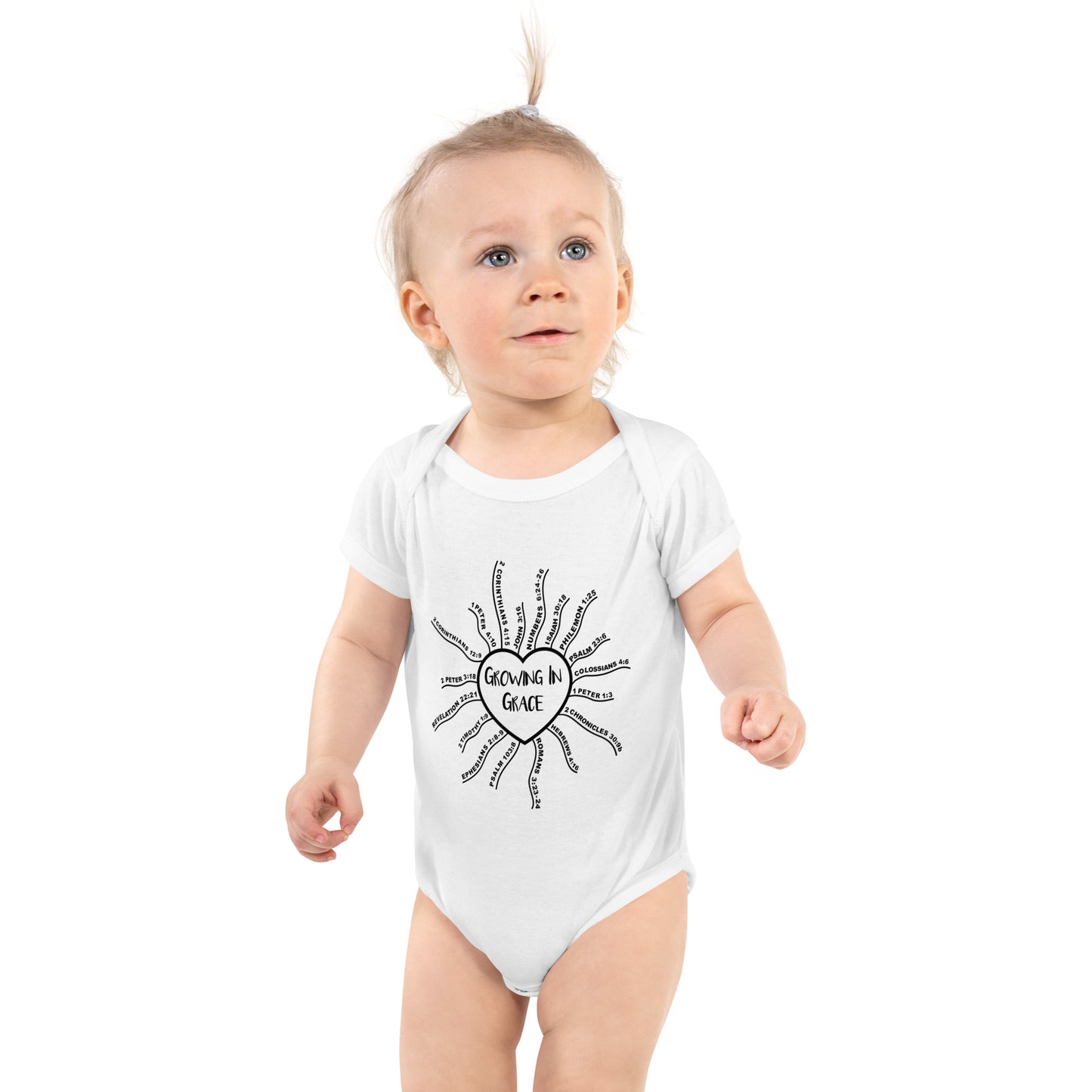 Infant/Toddler Onesie/Bodysuit - White, Grey, and Pink