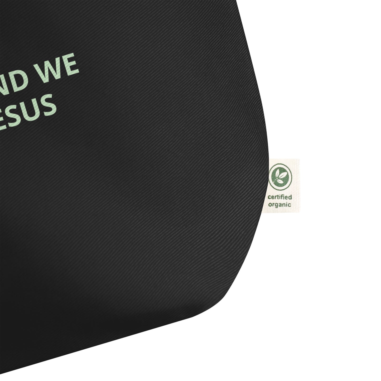 WHAT A FRIEND WE HAVE IN JESUS-Large organic tote bag