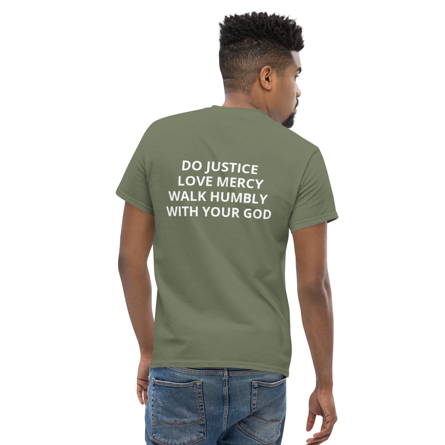 Men's Micah 6:8 classic tee