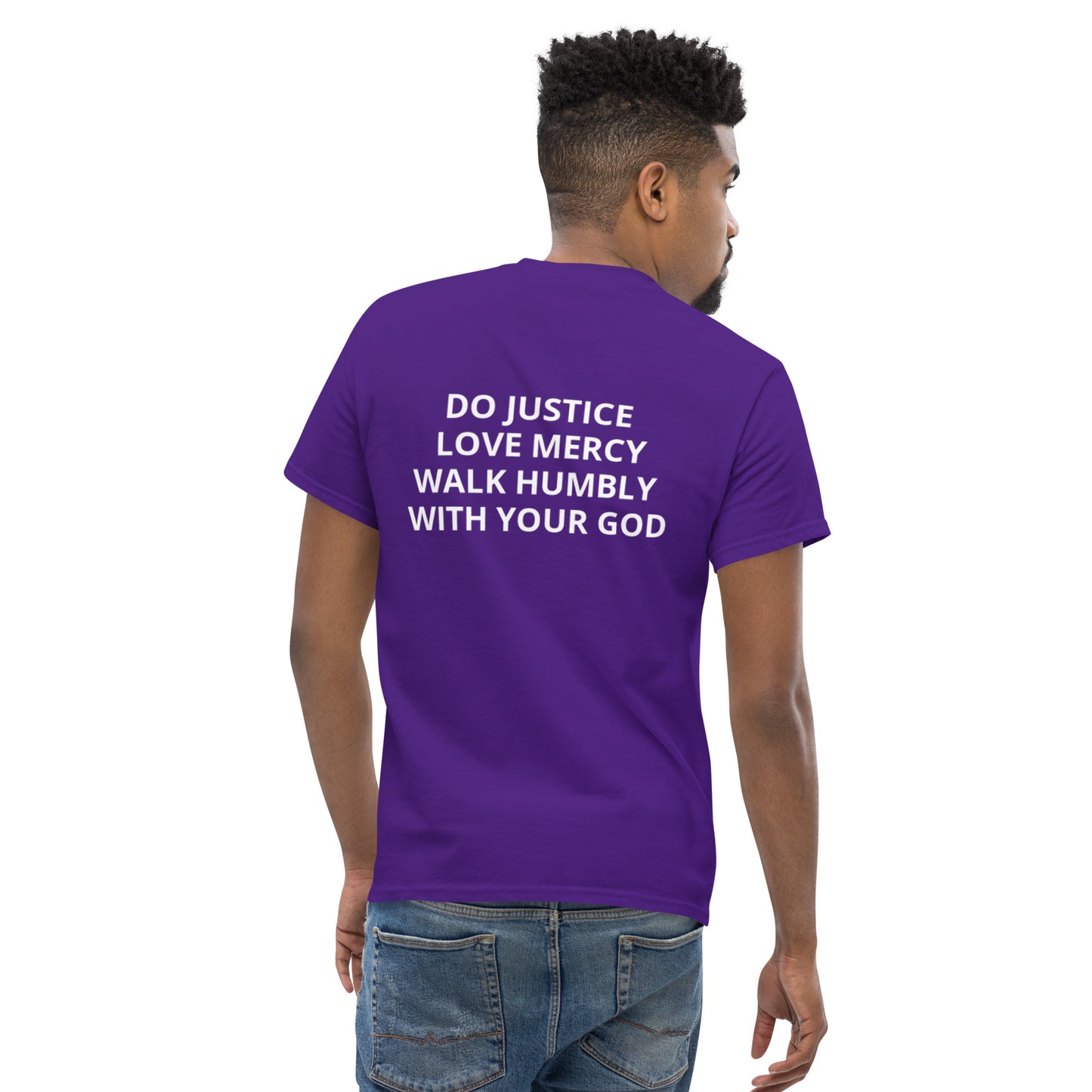 Men's Micah 6:8 classic tee