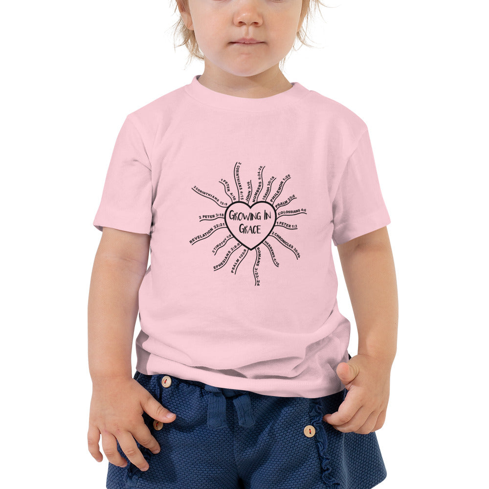 Growing In Grace-Toddler Short Sleeve Tee