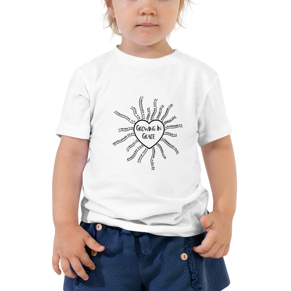 Growing In Grace-Toddler Short Sleeve Tee