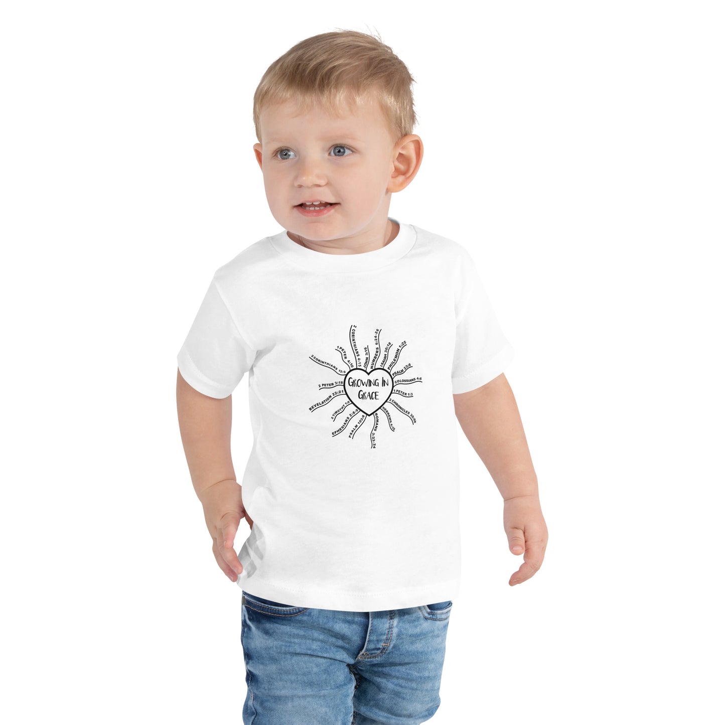 Growing In Grace-Toddler Short Sleeve Tee